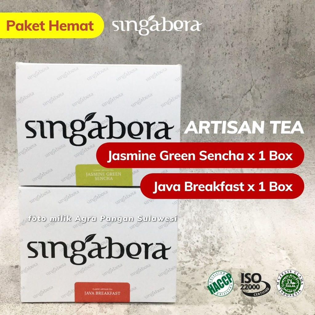

Jasmine Green Tea Sencha Java Breakfast Singabera | Teh Hijau Melati Black Tea Hitam Premium Bundle