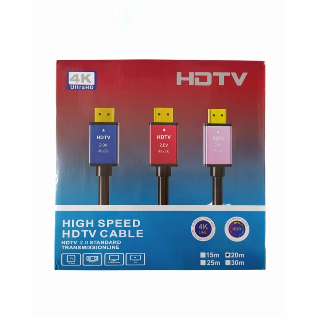 Kabel HDTV 20Meter 4K ULTRA HD Premium V 2.0