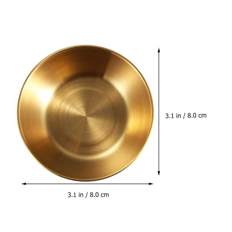 Mangkok Stainless Steel Bowl Simple Design 8 cm 1 PCS - PJ556 - Golden