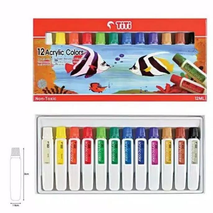 

TERMURAH Acrylic Color Cat Akrilik - Titi 12 Warna MURAH!/CAT AKRILIK SET/CAT AKRILIK SET 24 WARNA/CAT AKRILIK PASTEL/CAT AIR/CAT AIR LUKIS SET/CAT AIR GIOTTO/KUAS LUKIS 1 SET/KUAS LUKIS KECIL/KUAS LUKIS LENGKAP/KANVAS LUKIS/KANVAS LUKIS SKETSA/KANVAS