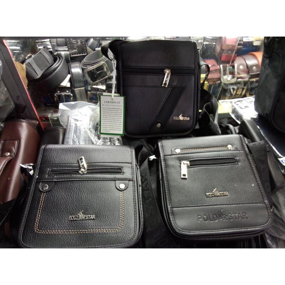 Paling Murah Tas Pria Slempang Merek Polo Star Super ( Tas Sandang/ Tas Slempang/ Tas Gendong/ Tas