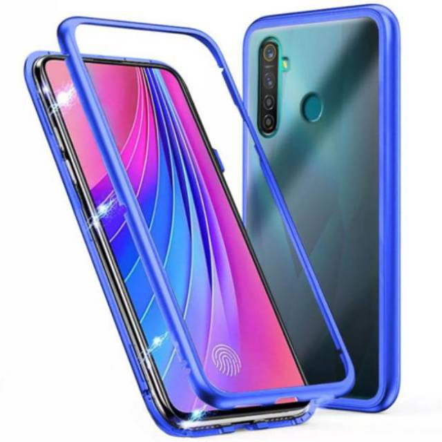 Case Realme 5 Pro Casing Realme 5 Pro Premium Magnetic Single Glass Realme 5 Pro