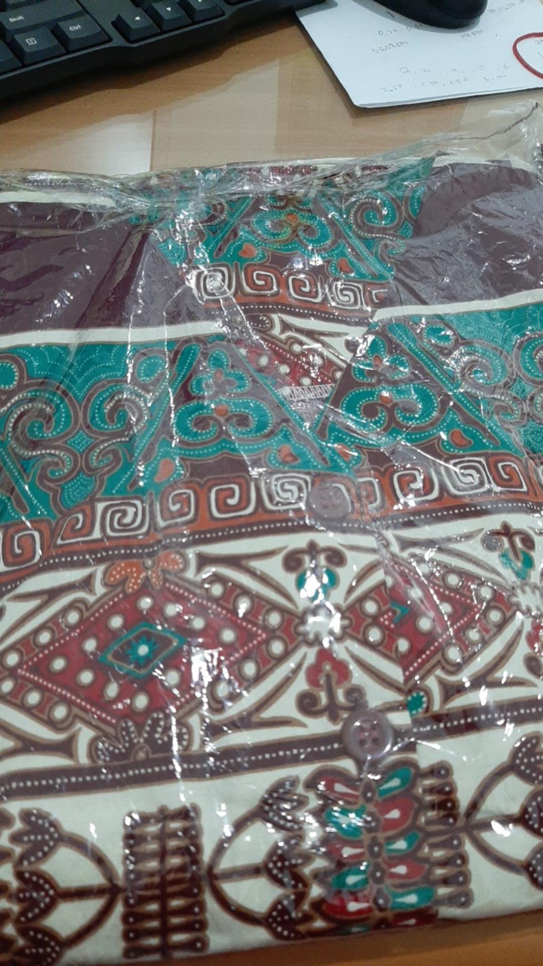 Cd2 - Atasan Baju Batik Wanita Muslimah / Hijaber / Busui Lengan Panjang Kancing Depan Katun Strecth