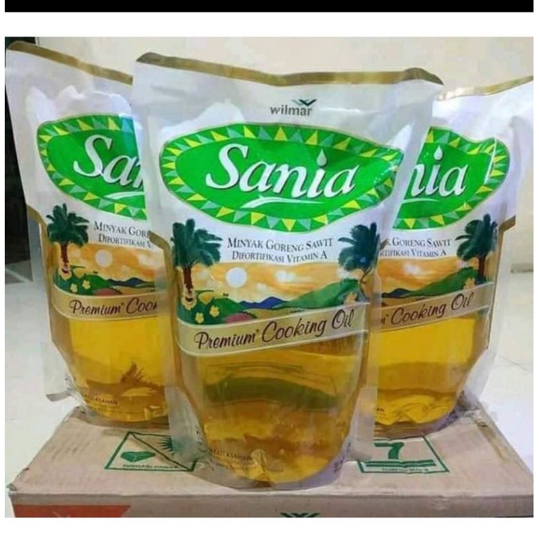 MINYAK GORENG SANIA 2 LITER DAN 1 LITER, SATU BKS SAMEDAY/INSTANT