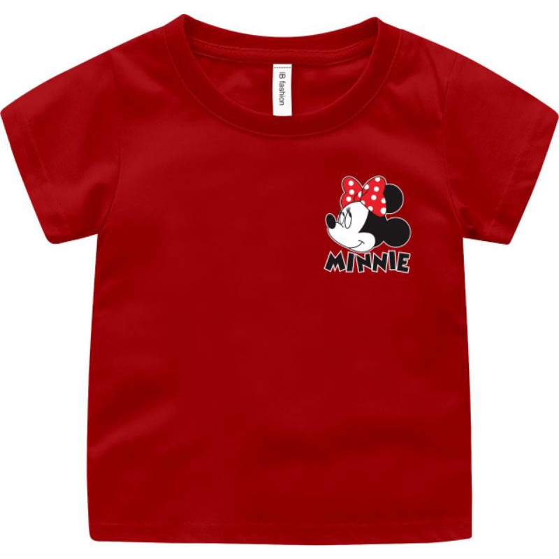 ((IB))KAOS ANAK PEREMPUAN/LOGO MINNIE DIGITAL SABLON