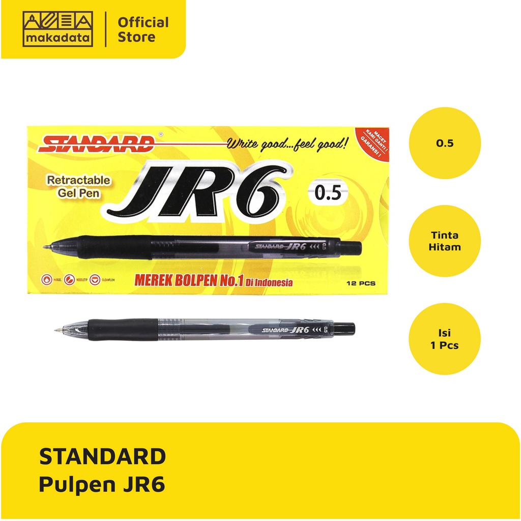 

BOLPEN / BALLPOINT / PULPEN STANDARD JR6 (1 PCS) MURAH