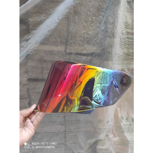 Flat Visor Kyt TT Course Dark  Iradium silver red blur ice blue foturo purple red ungu iridium Murah