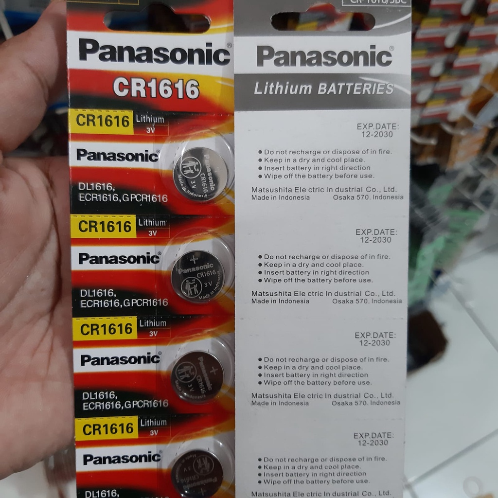 Panasonic CR 1616 Battery Baterai Panasonic CR1616 Lithium 3V Original