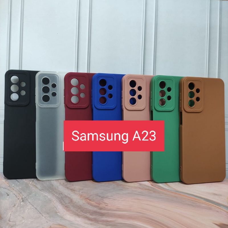 Soft case/slikon/kondom macaron pro camera/kamera type Hp Samsung A23