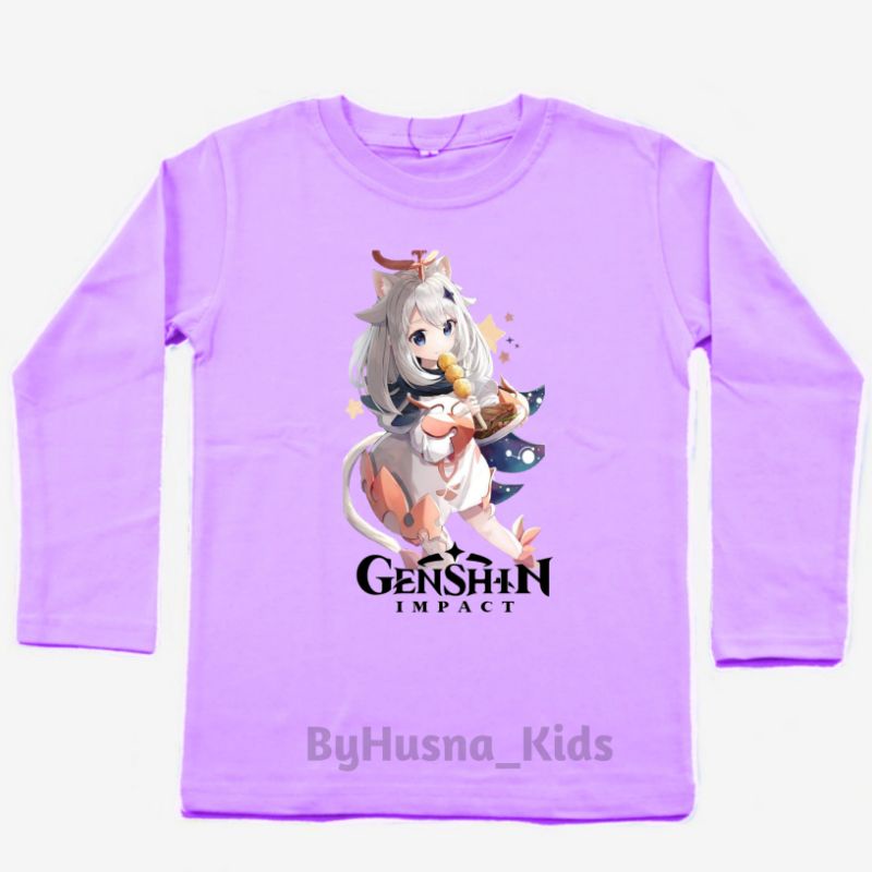 GENSHIN IMPACT BAJU ANAK  KAOS ANAK  (ANIME) GENSHIN IMPACT KLEE LENGAN PANJANG BAHAN PREMIUM ATASAN