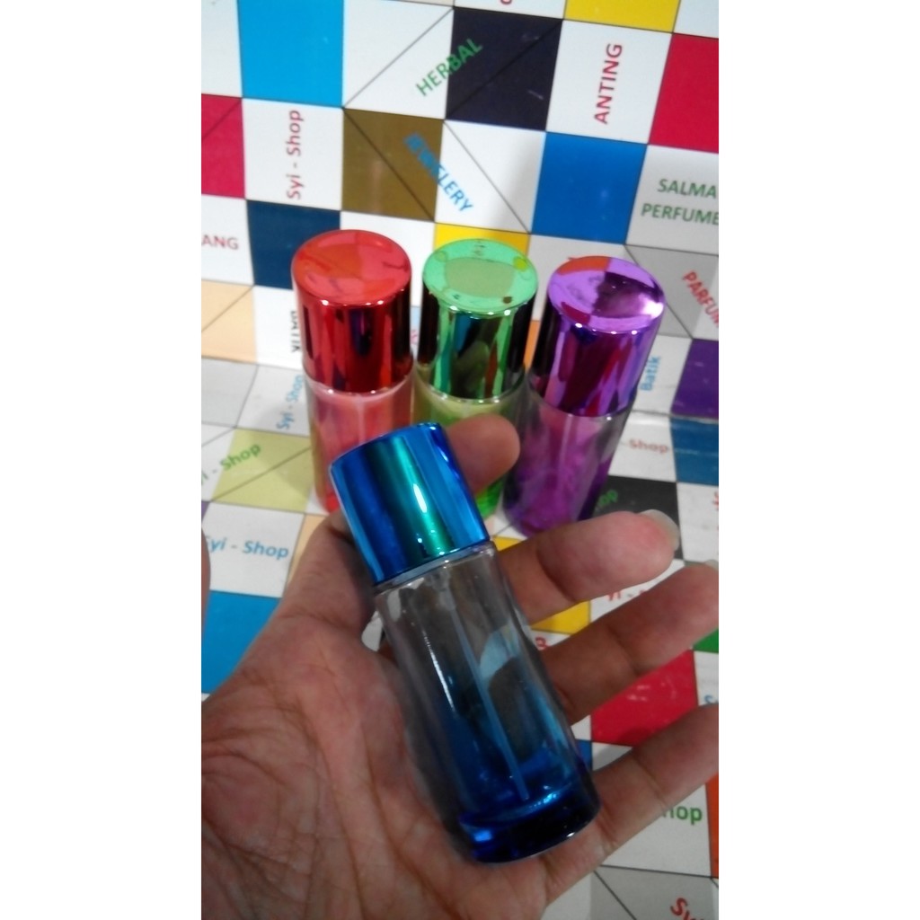 Botol Parfum Spray 18 ml Kaca Warna