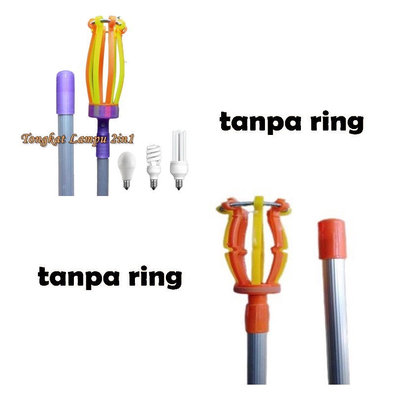 Tongkat Pengganti Lampu 2in1 Stik Lampu Alat Pengganti Lampu