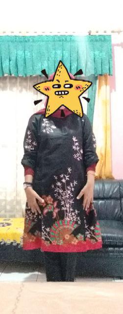 Terlaris Serut Genes Jelita Tunic Navbor Yelbor Whitbor Creambor Tunik Batik Modern Hrb030 Dolbi Dob