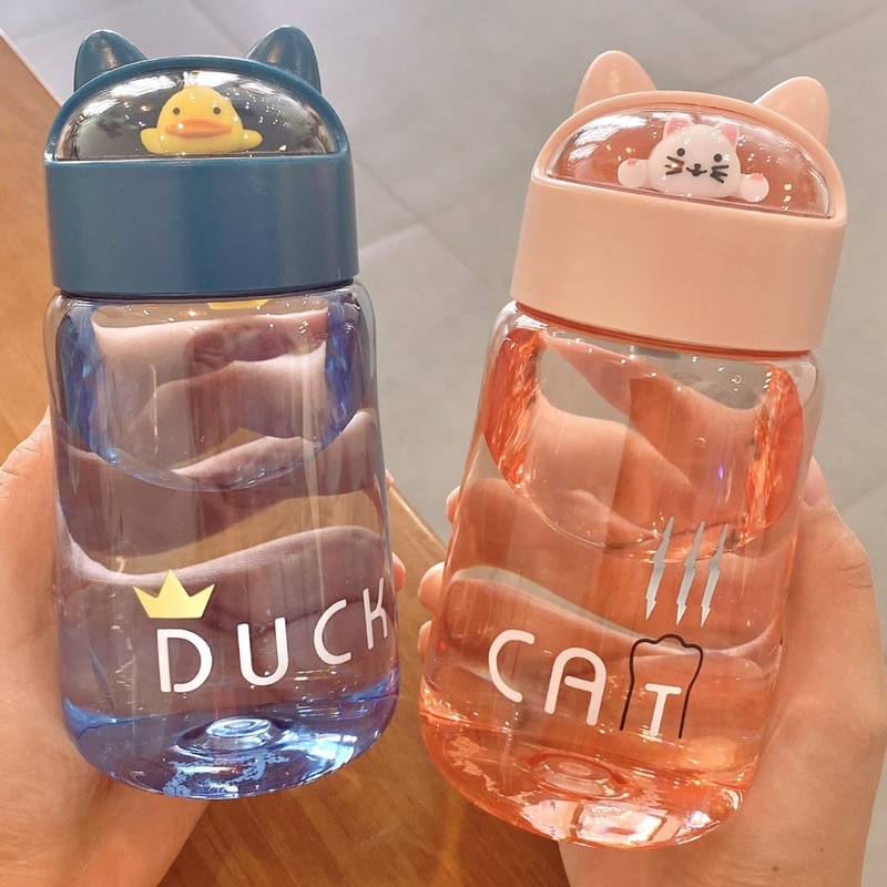 Botol minum anak lucu import premium anti panas 330ml botol minum bebek