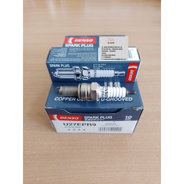 BUSI DENSO ORIGINAL U27EPR9 UNTUK MOTOR VARIO 125/150/BEAT FI/VERZA