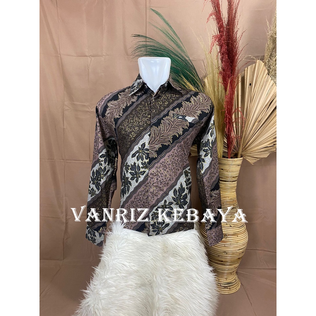 Vanriz Kebaya-Kemeja Batik Pria Lengan Panjang