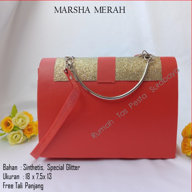 Tas Elegan ,Tas Slempang,Tas Etnik,MARSHA MERAH