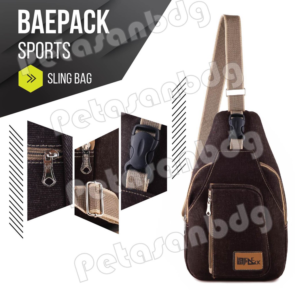 RTM - Tas Selempang Baepack Sports Slingbag Canvas