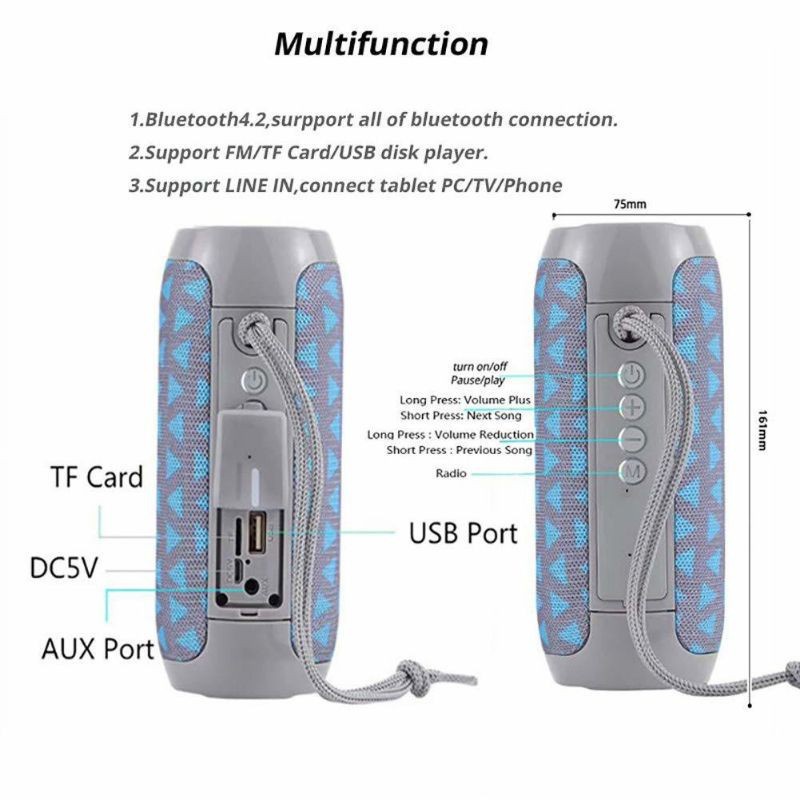 Speaker Bass Mini Bluetooth Wireless Audio Portable Subwoofer Audio Speaker Macaron Speaker MC A7  Musik Box Wireless Portable Speker Mini Bass