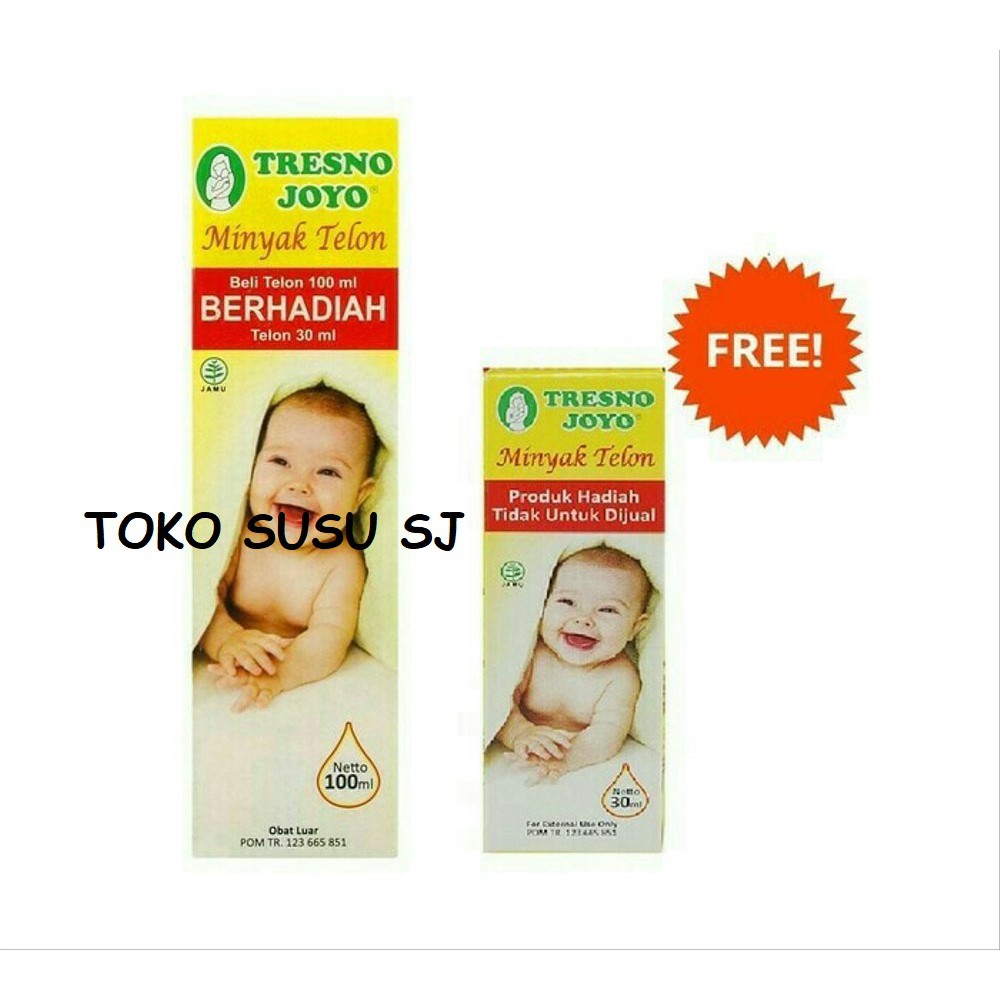 Minyak Telon Tresno Joyo 100Ml ( Free Minyak Telon 30 Ml )