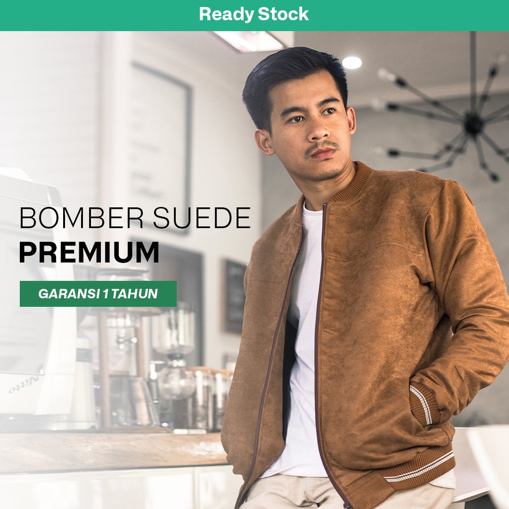 Iwearzule - Jaket Bomber Suede Denver / Jaket Bomber / Jaket Suede / Jaket Ngantor / Jaket Pria