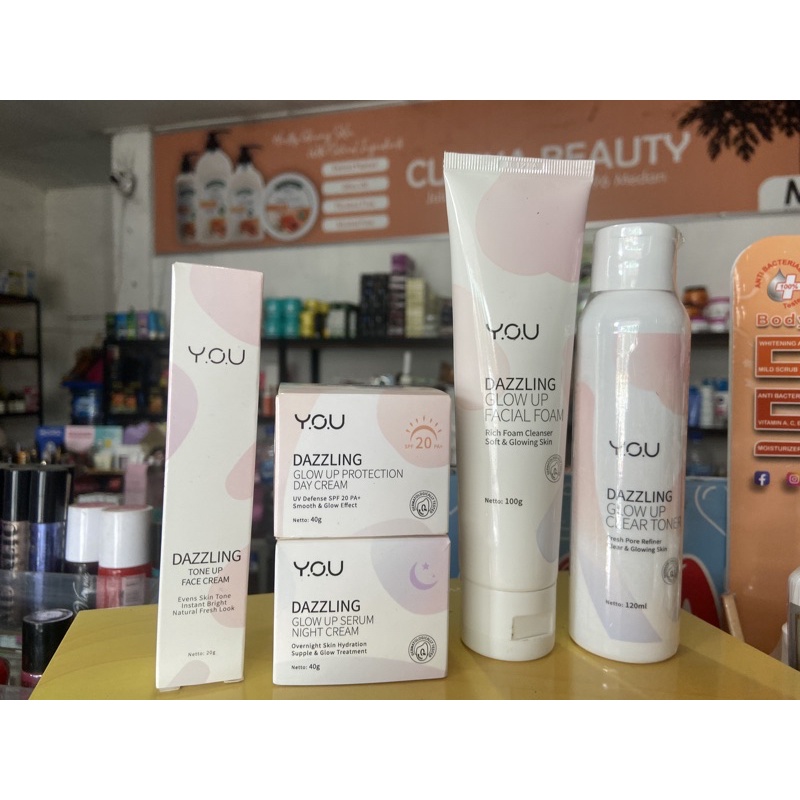 upc - paket lengkap YOU dazzling 5in1 besar ( 40 ml ) paket lengkap you dazzling 40 ml