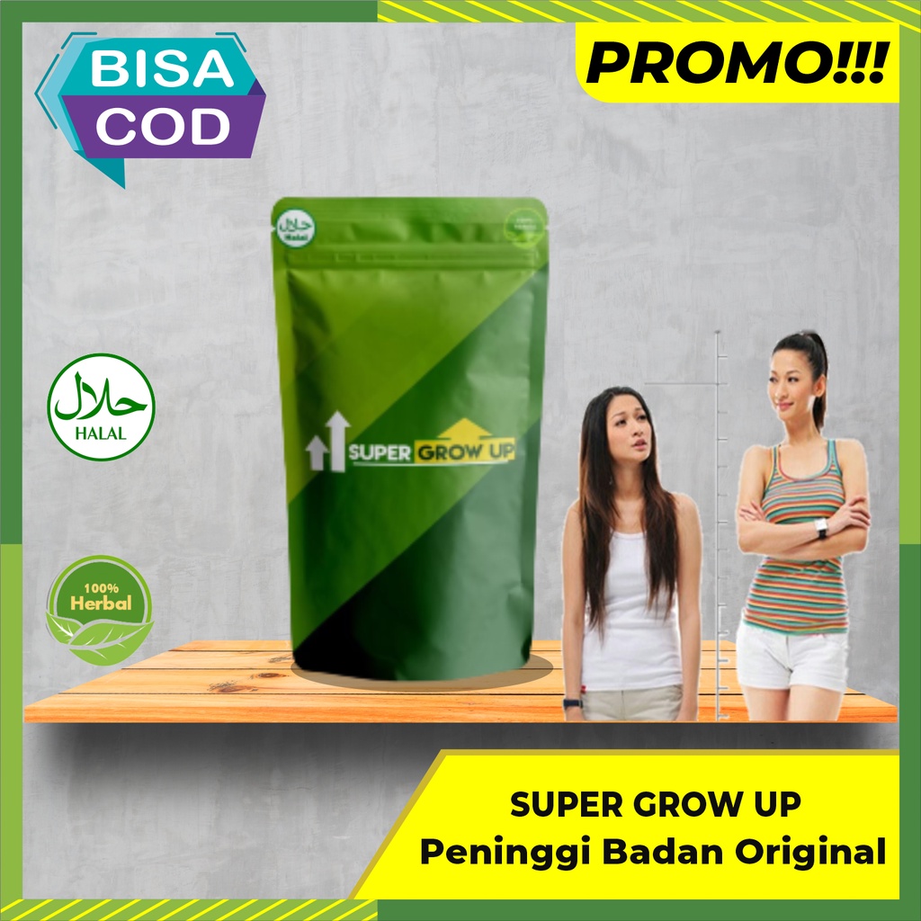 BISA COD SUPER GROW UP ORIGINAL PENINGGI BADAN PENAMBAH TINGGI BADAN HYPERGROW SUPLEMEN PENINGGI /  