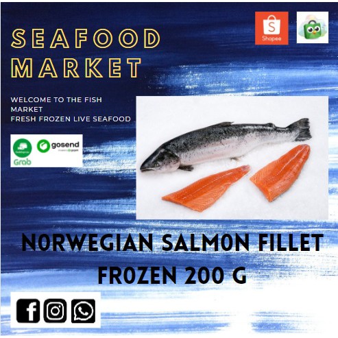 

Norwegian salmon fillet frozen 200 g