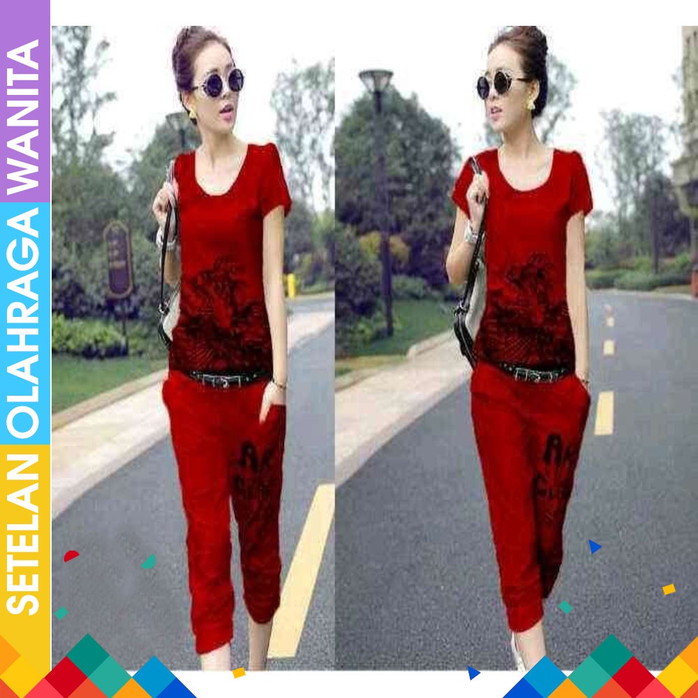 Baju senam aerobik zumba setelan abu pink Pakaian Olahraga Zumba Pendek Pakaian Senam Legging Sobe