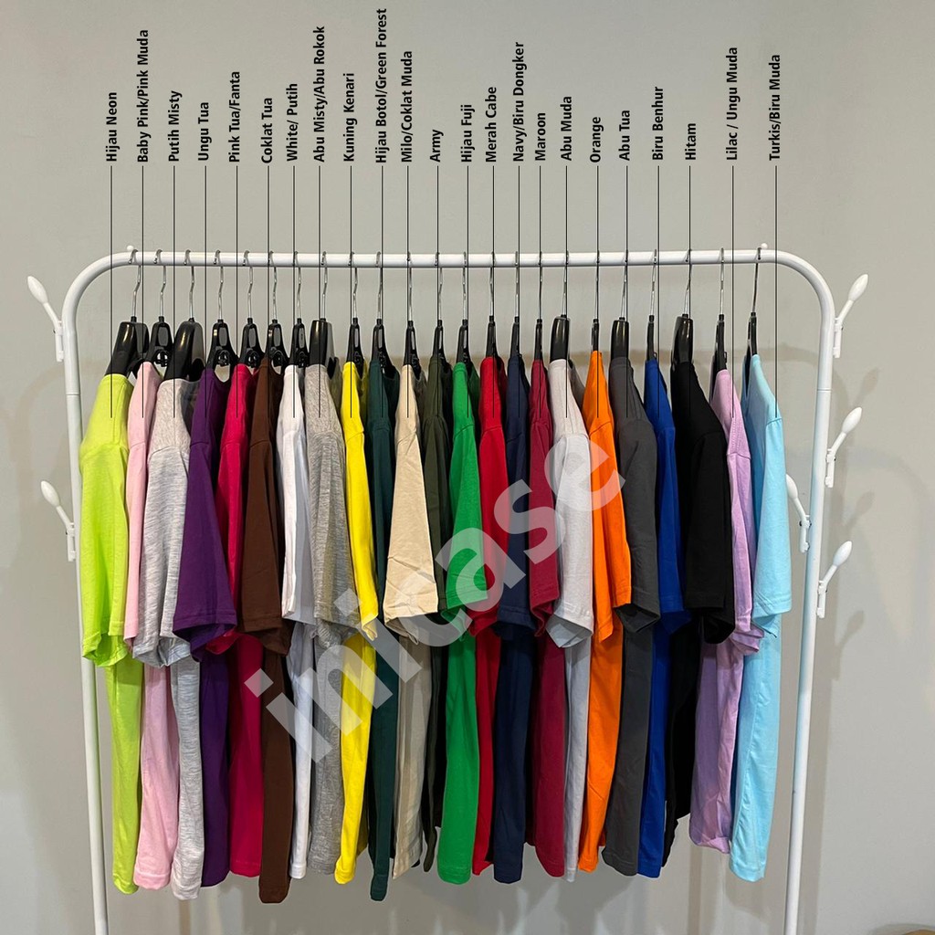 KAOS POLOS LENGAN PENDEK COTTON COMBED 30S PREMIUM-1