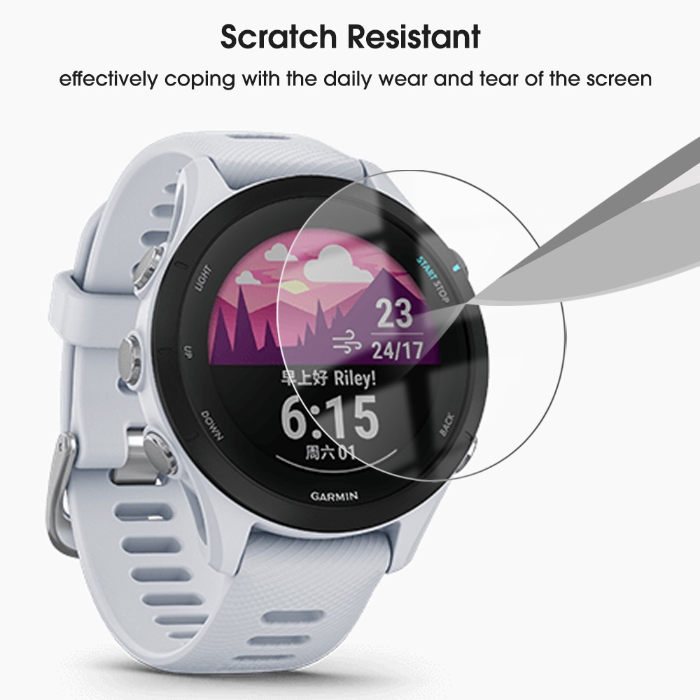 Tempered Glass Pelindung Layar Smartwatch Garmin Forerunner 255S