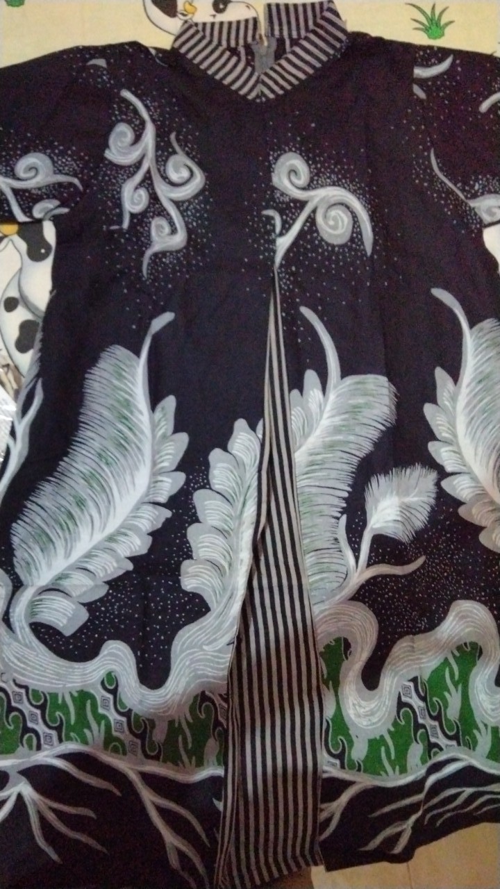 Shanaya Batik Tunik Pias Kombinasi Wulu Ori Berkualitas Size S M L Xl Xxl