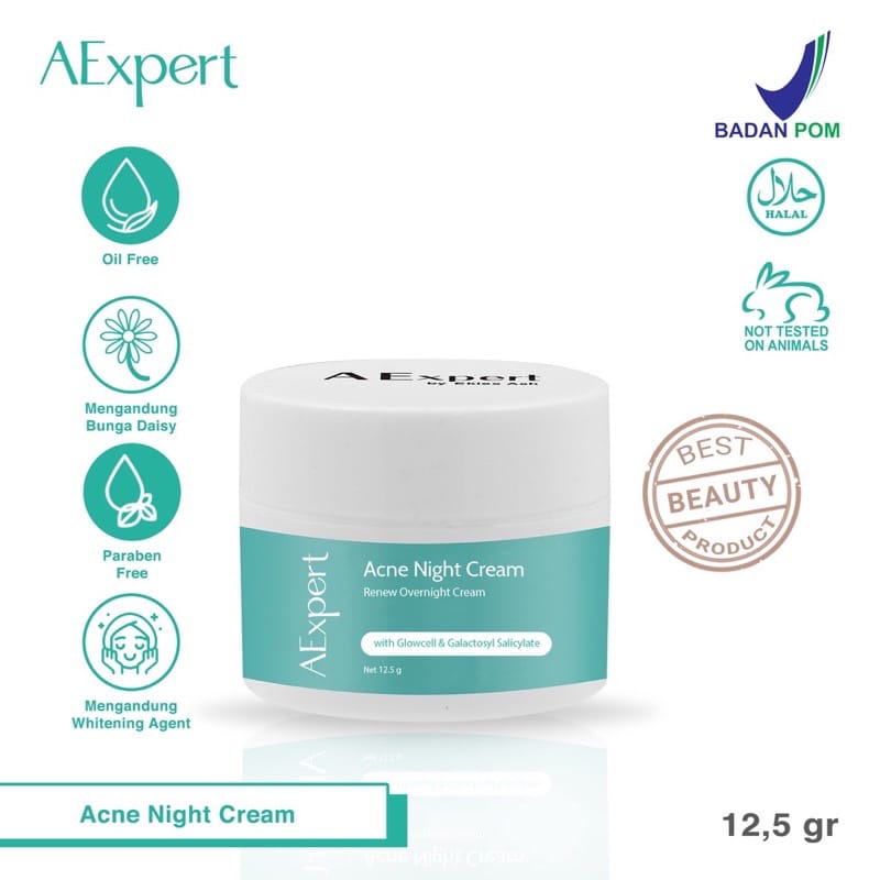 Satuan AExpert Night Cream / Malam ACNE by Ashanty X dr.Ekles