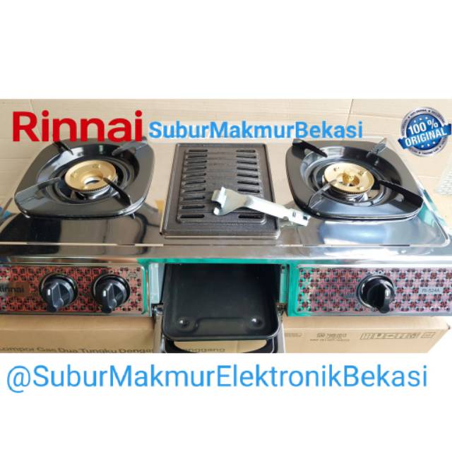 Kompor gas rinnai 3 tungku RI-524A