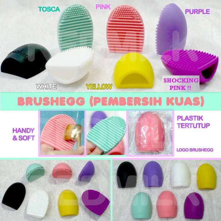 BRUSH EGG ~ ALAT PENCUCI KUAS MAKEUP ~ PEMBERSIH KUAS