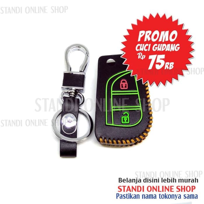 PROMO Leather Key Case Sarung Kunci Kulit Toyota All New Kijang Innova