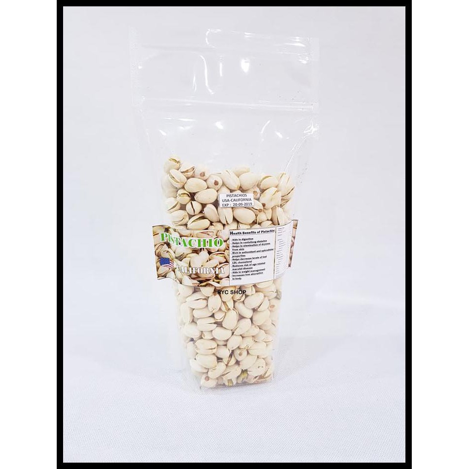 

HOT SALE KACANG PISTACHIO USA - CALIFORNIA 500 Gr - ORIGINAL POUCH terjamin