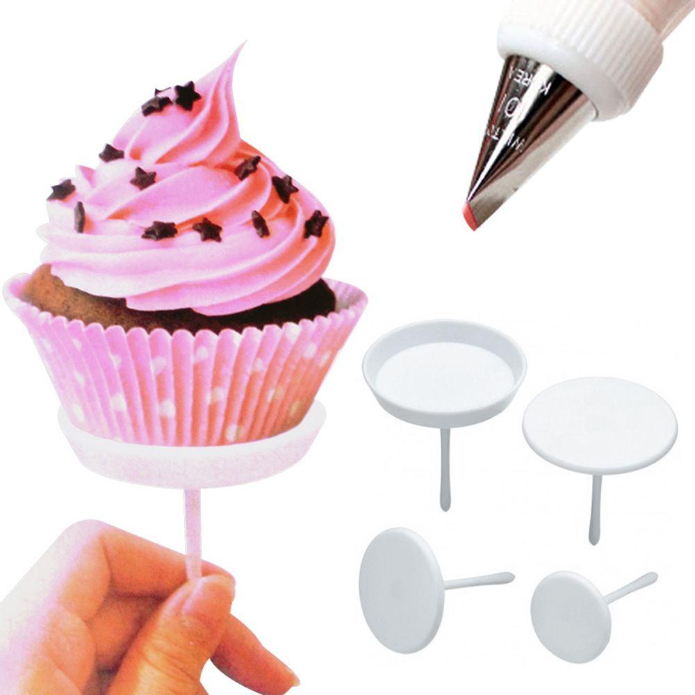 4pcs / Set Stand Holder Cupcake / Icing Cream Bentuk Bunga Untuk Dekorasi