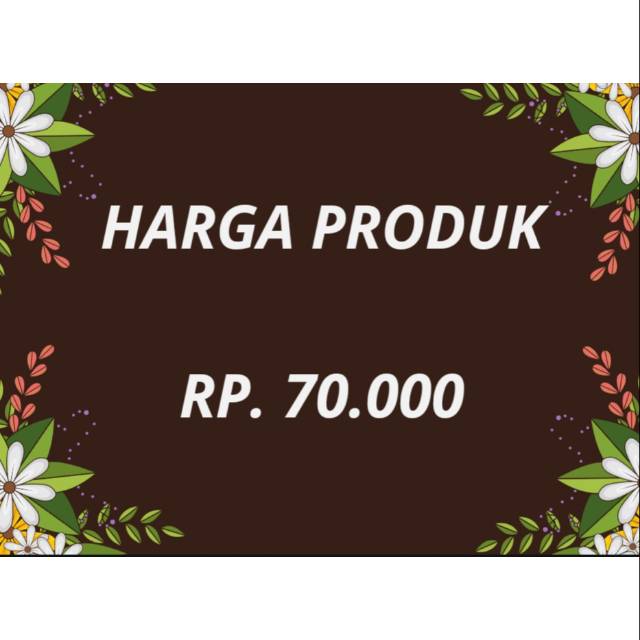 

Harga produk