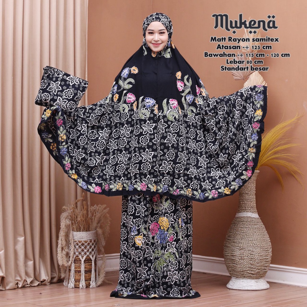 MUKENA BATIK CAP PEKALONGAN MUKENA DEWASA SIZE JUMBO