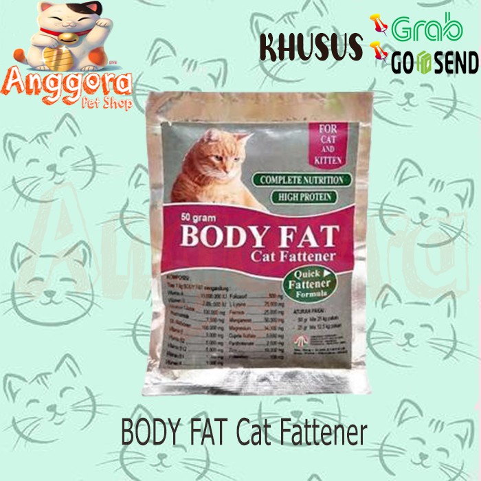 BODY FAT Cat Fattener 50gr - Vitamin penggemuk Kucing