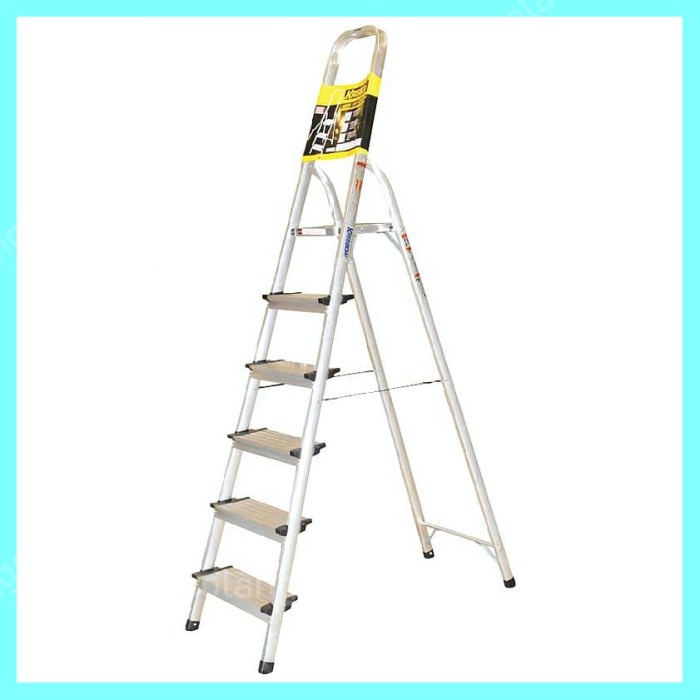 Krisbow Tangga Lipat Aluminium 6 Wide Step MA17