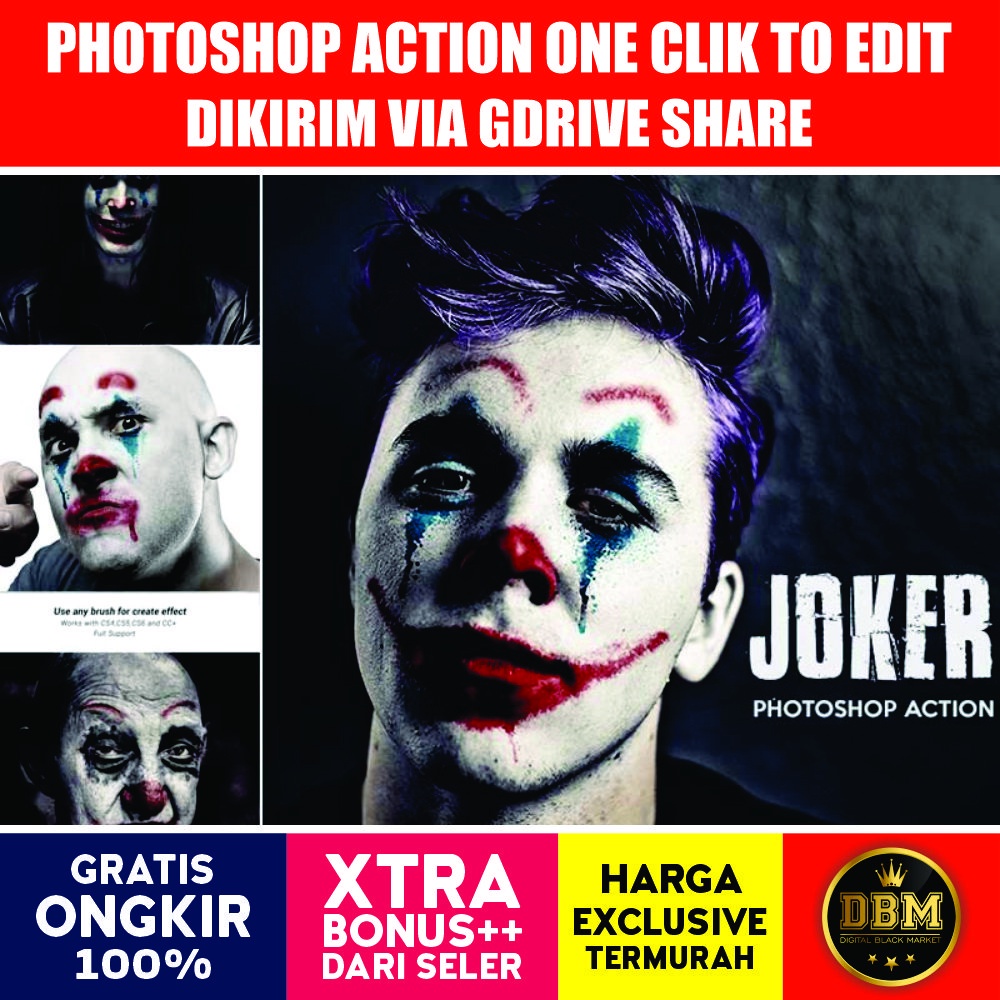 Joker Photoshop Action