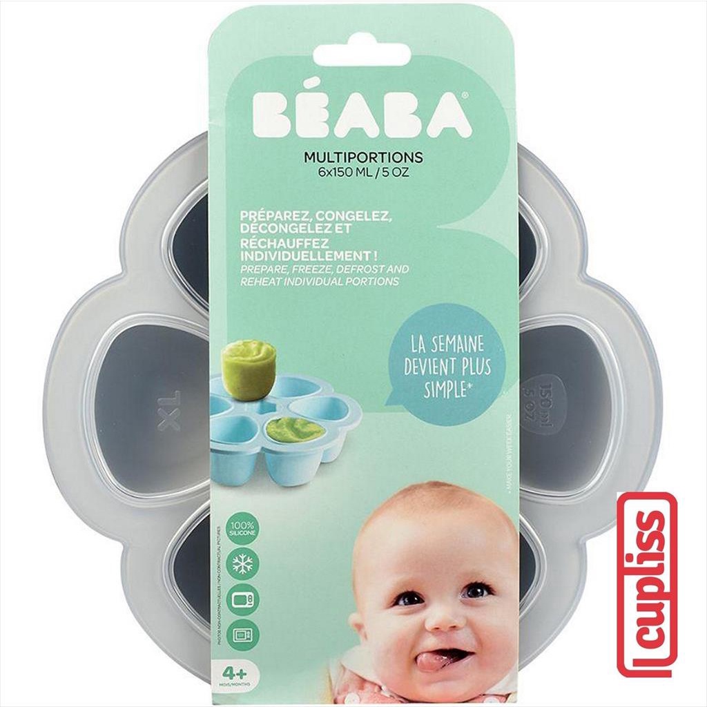 BEABA Silicone Multiportions XL 150 ml 126794 Light Mist Alat Makan