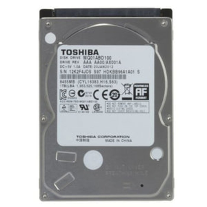 TOSHIBA 1TB 2.5" HARDDISK