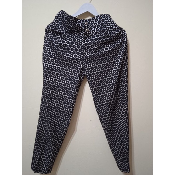 celana panjang wanita motif preloved