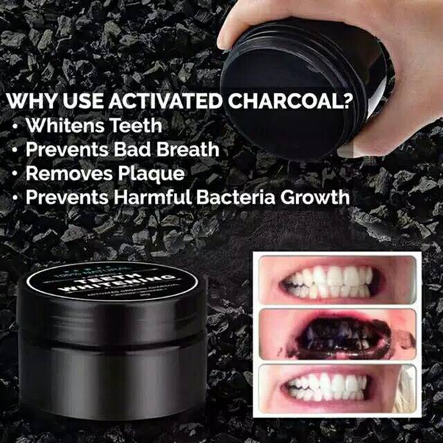 charcoal teeth whitening pemutih gigi alami