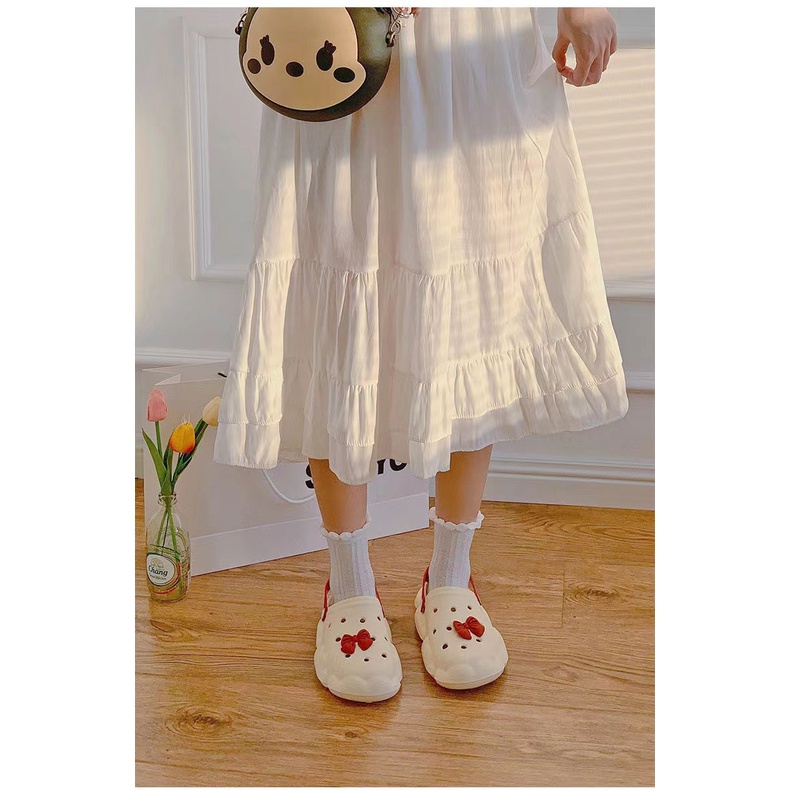 【New】FRS Home Penggunaan di rumah musim panas gadis jantung lubang sepatu non-slip kamar mandi memak