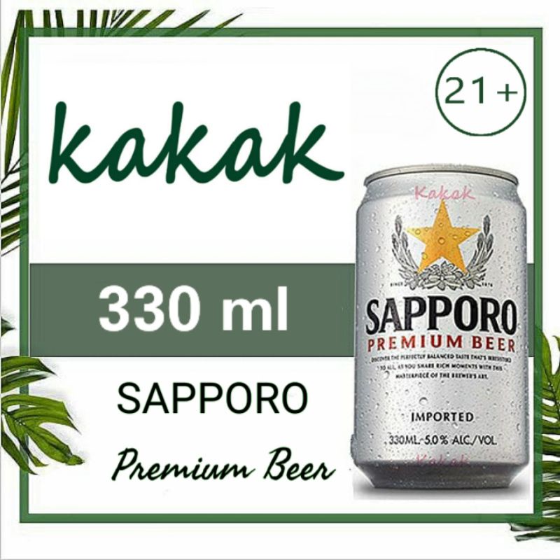 Sapporo beer Sapporo bir Sapporo premium beer 330ml 24can Beer Jepang Beer import 330ml 24 kaleng per box