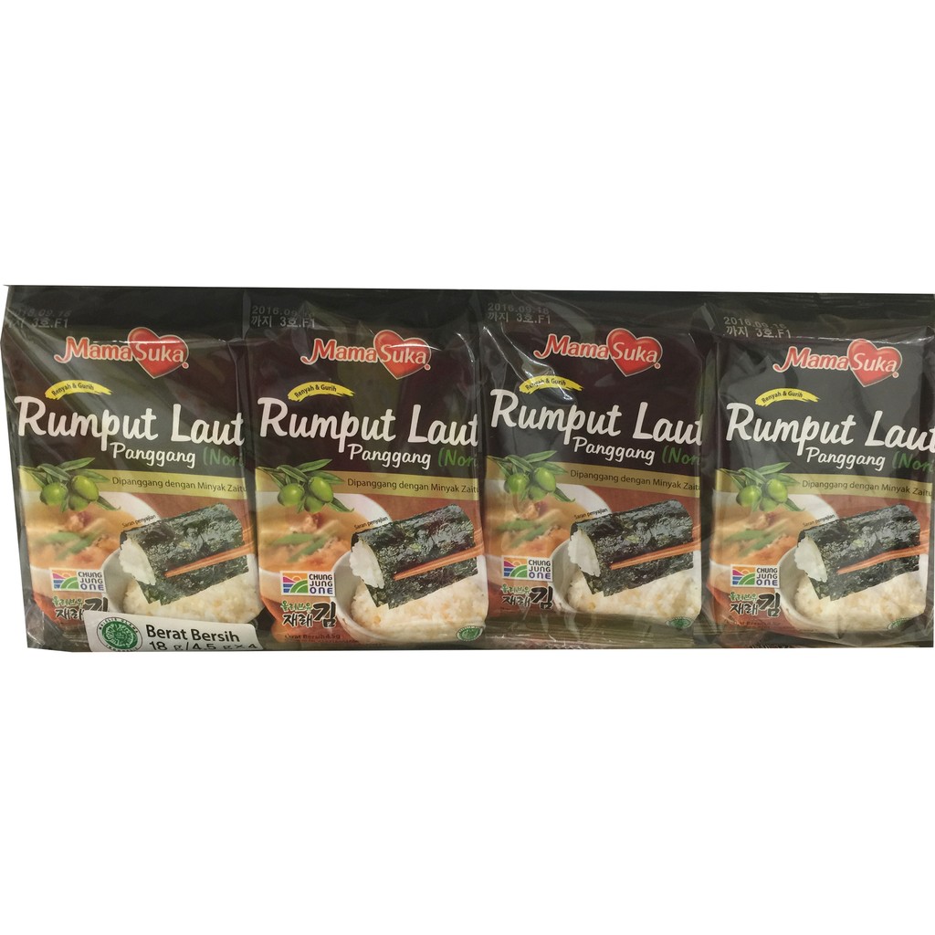 Rumput laut nori panggang mama suka 4pcs Rumput laut Panggang Bakar Makan Membuat Sushi Masakan Jepang